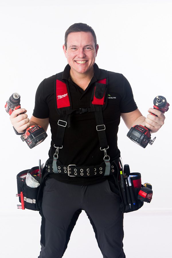 Sander, The Farnham Handyman, with his tools